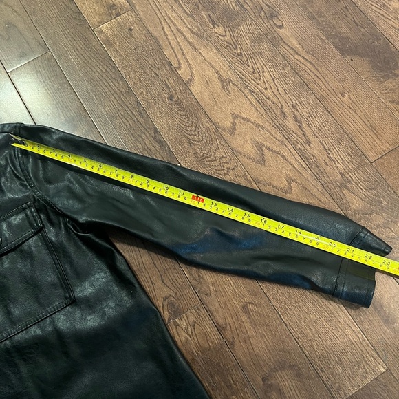 Dynamite leather shirt jacket. Size medium. Never worn - Picture 8 of 14